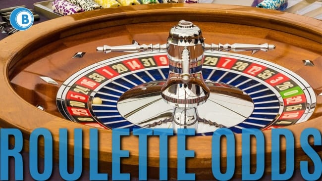 roulette table with odds