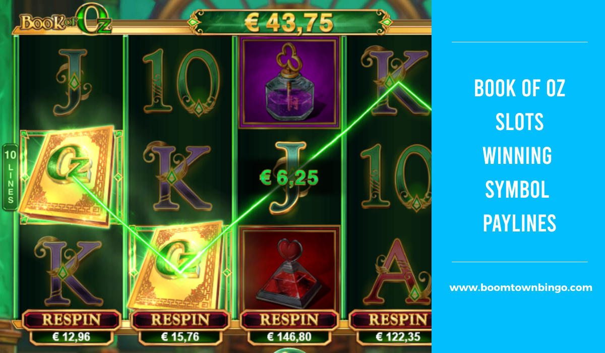 Book of Oz Slots Symbol winning Paylines