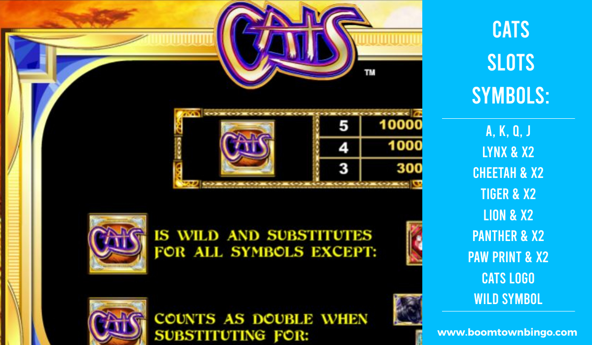 Cats Slots machine Symbols