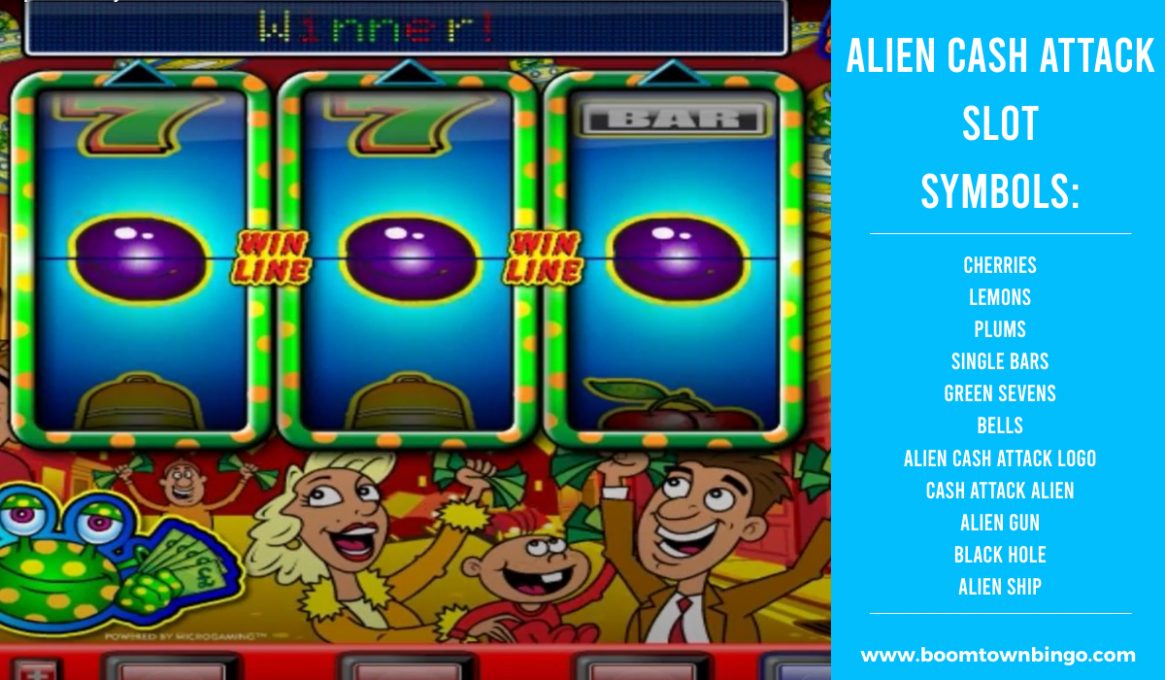 Alien Cash Attack Slot machine Symbols