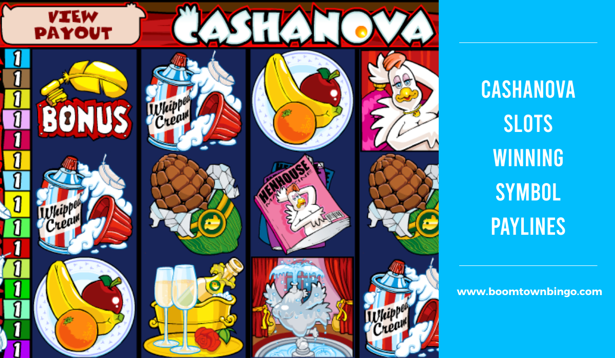 Cashanova Slots Symbol winning Paylines