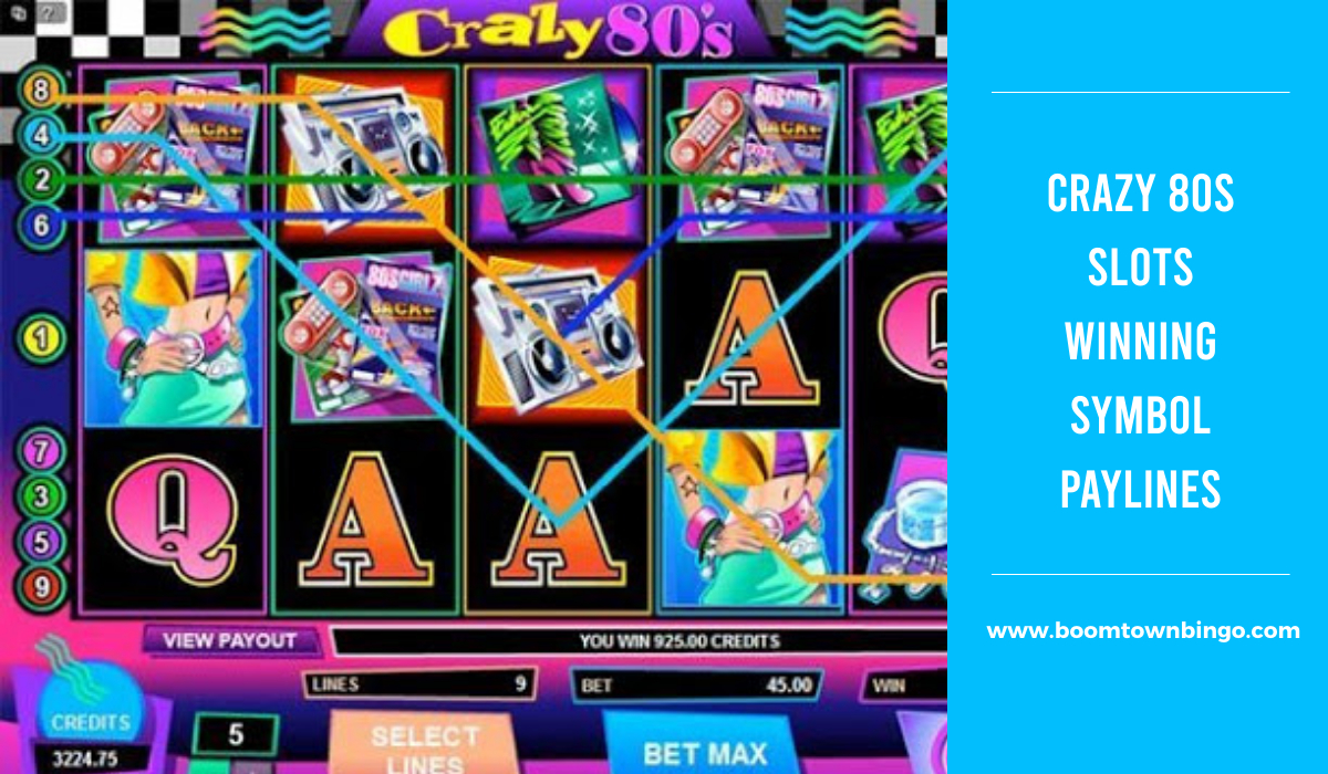 Crazy 80s Slots Symbol winning Paylines