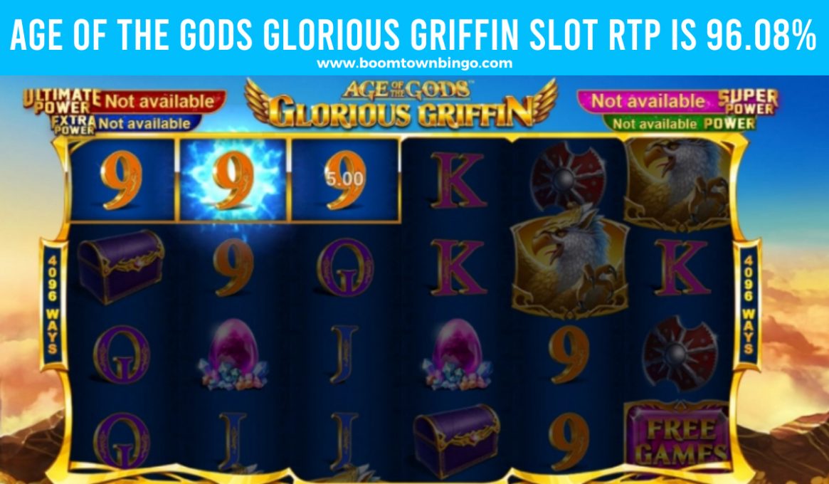 Age of the Gods Glorious Griffin Slot Return to player