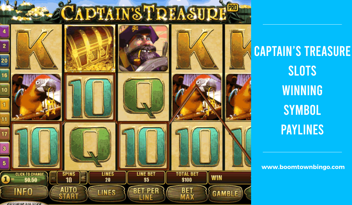 Captain’s Treasure Slots Symbol winning Paylines