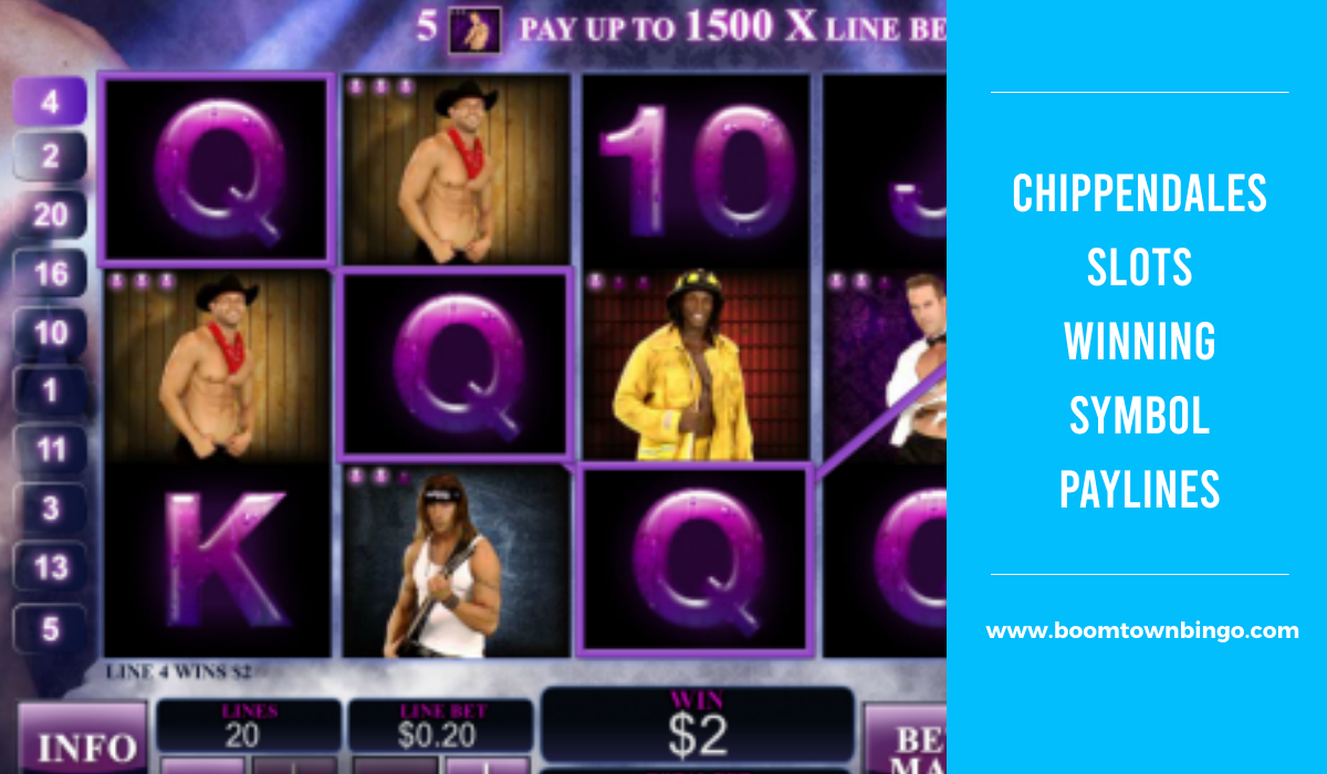 Chippendales Slots Symbol winning Paylines