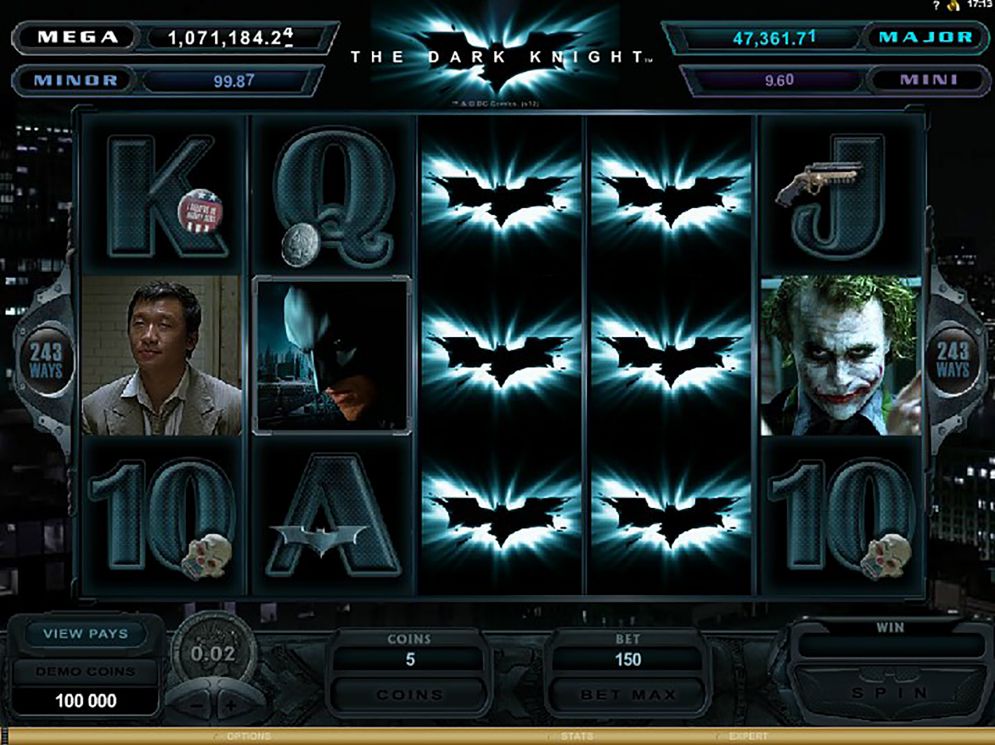 The Dark Knight Slot reels